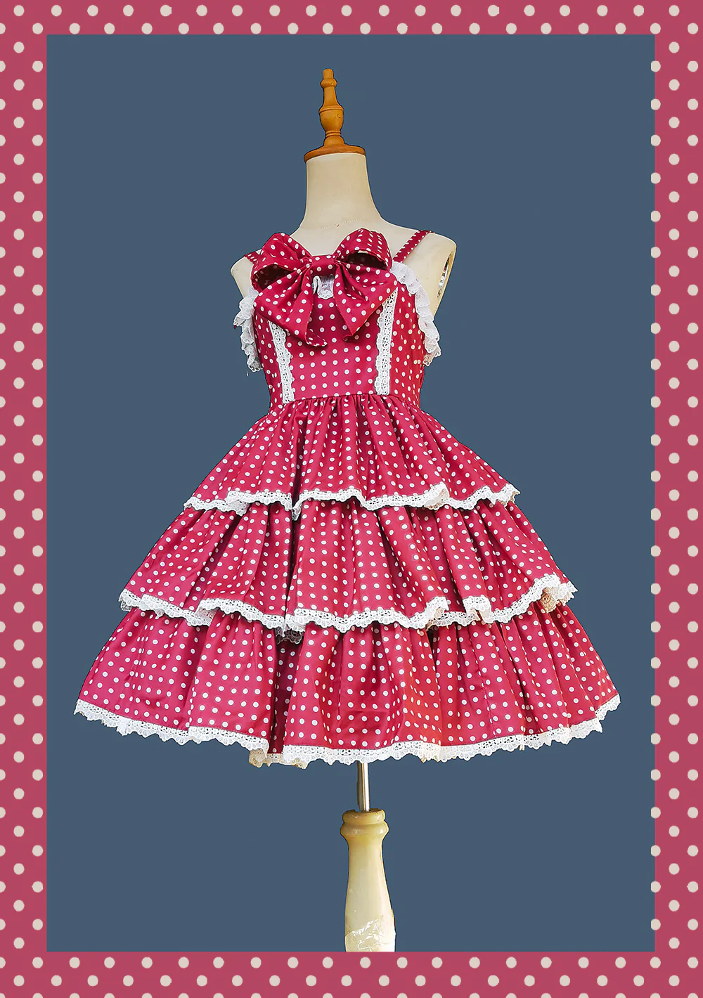 Cloth Cat - Kawaii Lolita JSK Multi-Color Tiered Ruffles Dress - Image 8