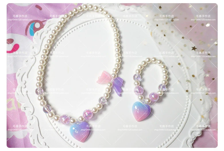Kawaii Lolita Necklace Gradient Choker - Image 9