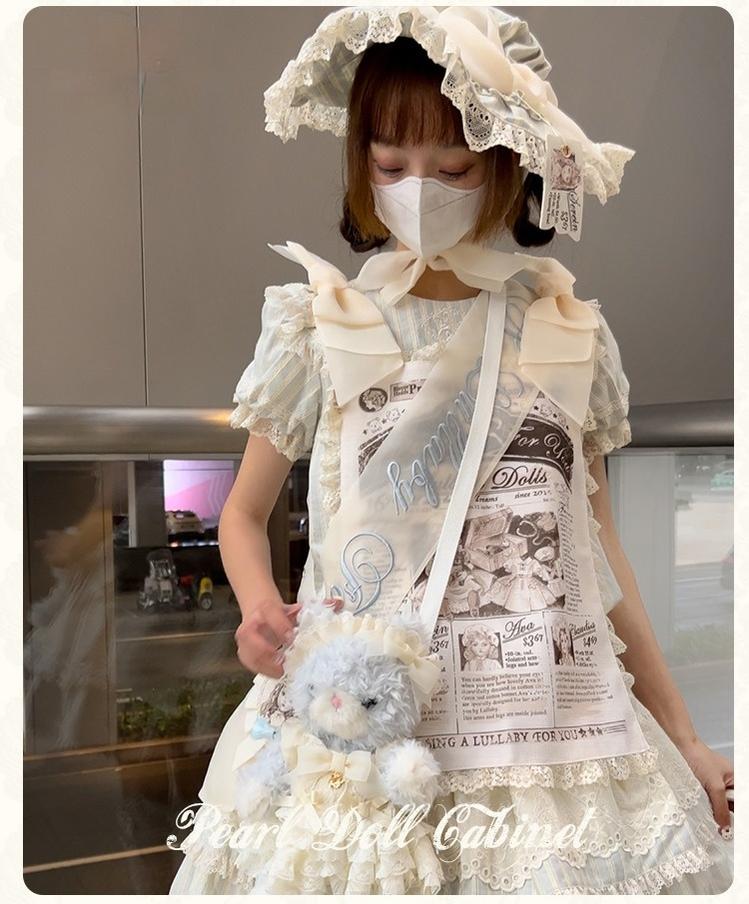 Pearl Doll Cabinet - Kawaii Lolita Plush Doll Bag with Outfit - Image 15