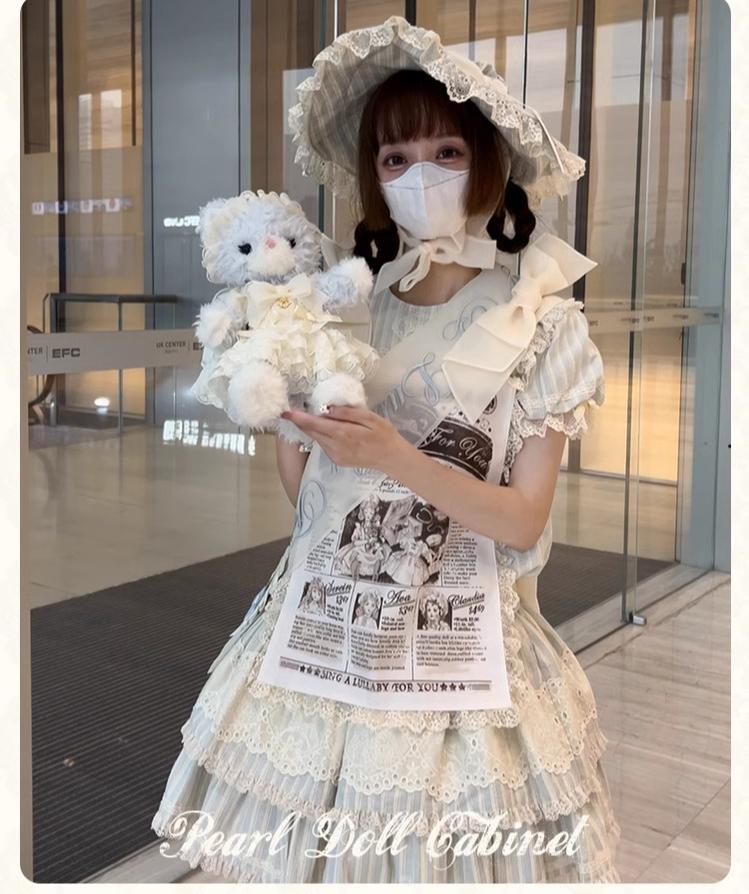 Pearl Doll Cabinet - Kawaii Lolita Plush Doll Bag with Outfit - Image 16
