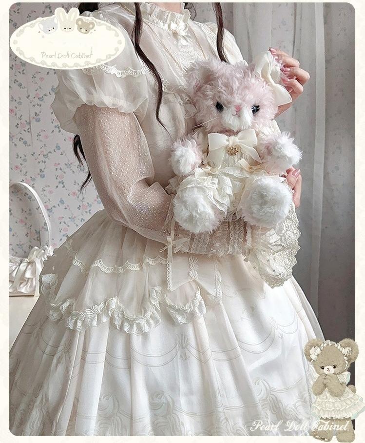 Pearl Doll Cabinet - Kawaii Lolita Plush Doll Bag with Outfit - Image 18