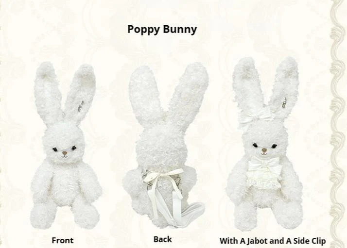 Pearl Doll Cabinet - Kawaii Lolita Plush Doll Bag with Outfit - Image 30