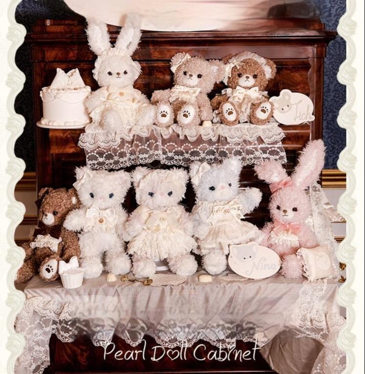 Pearl Doll Cabinet - Kawaii Lolita Plush Doll Bag with Outfit - Image 7