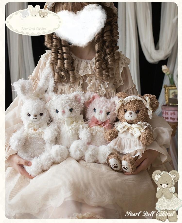 Pearl Doll Cabinet - Kawaii Lolita Plush Doll Bag with Outfit - Image 8
