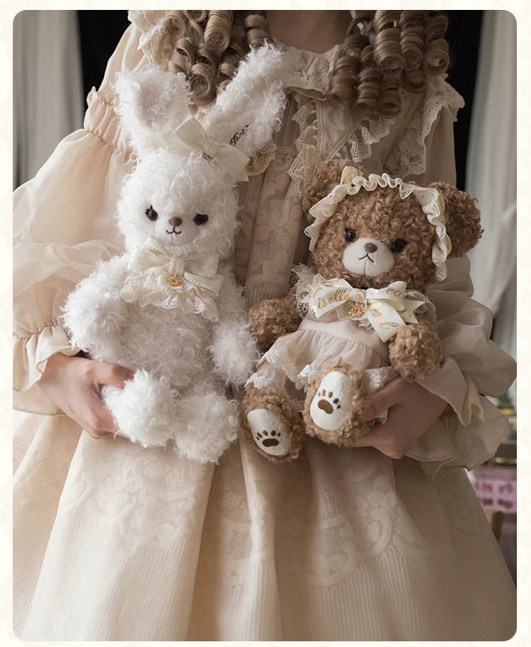 Pearl Doll Cabinet - Kawaii Lolita Plush Doll Bag with Outfit - Image 9