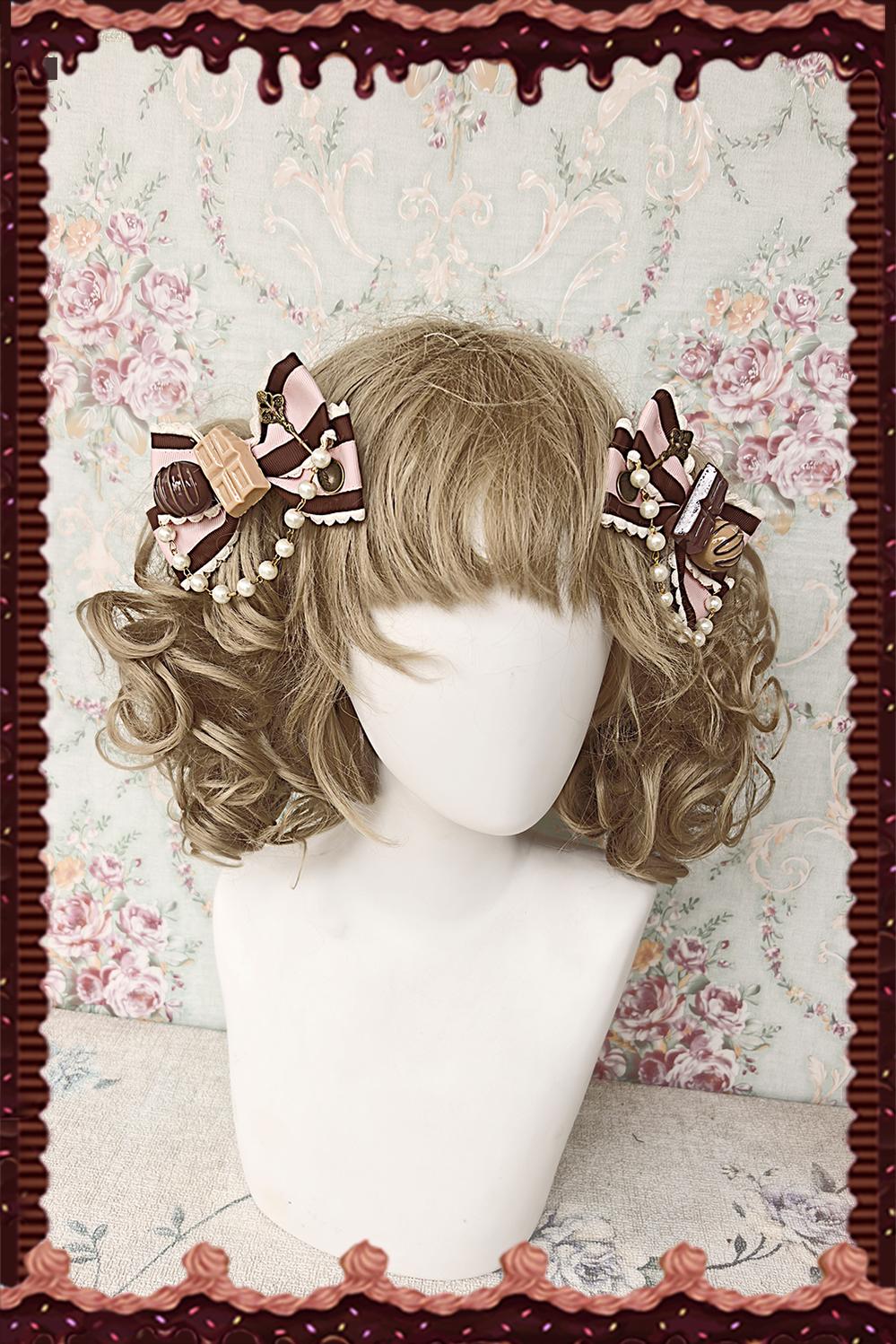 Chocolate Carousel - Kawaii Lolita Salopette Dress Set - Image 20