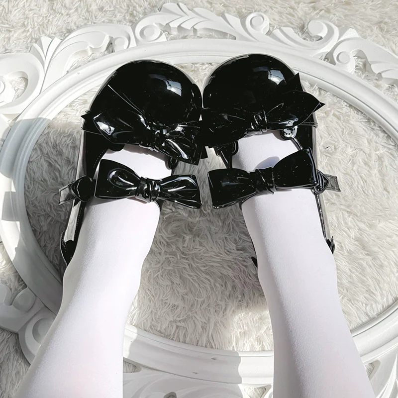 Beauty Bunny - Kawaii Lolita Shoes Low Heels Round Toe PU Shoes - Image 29