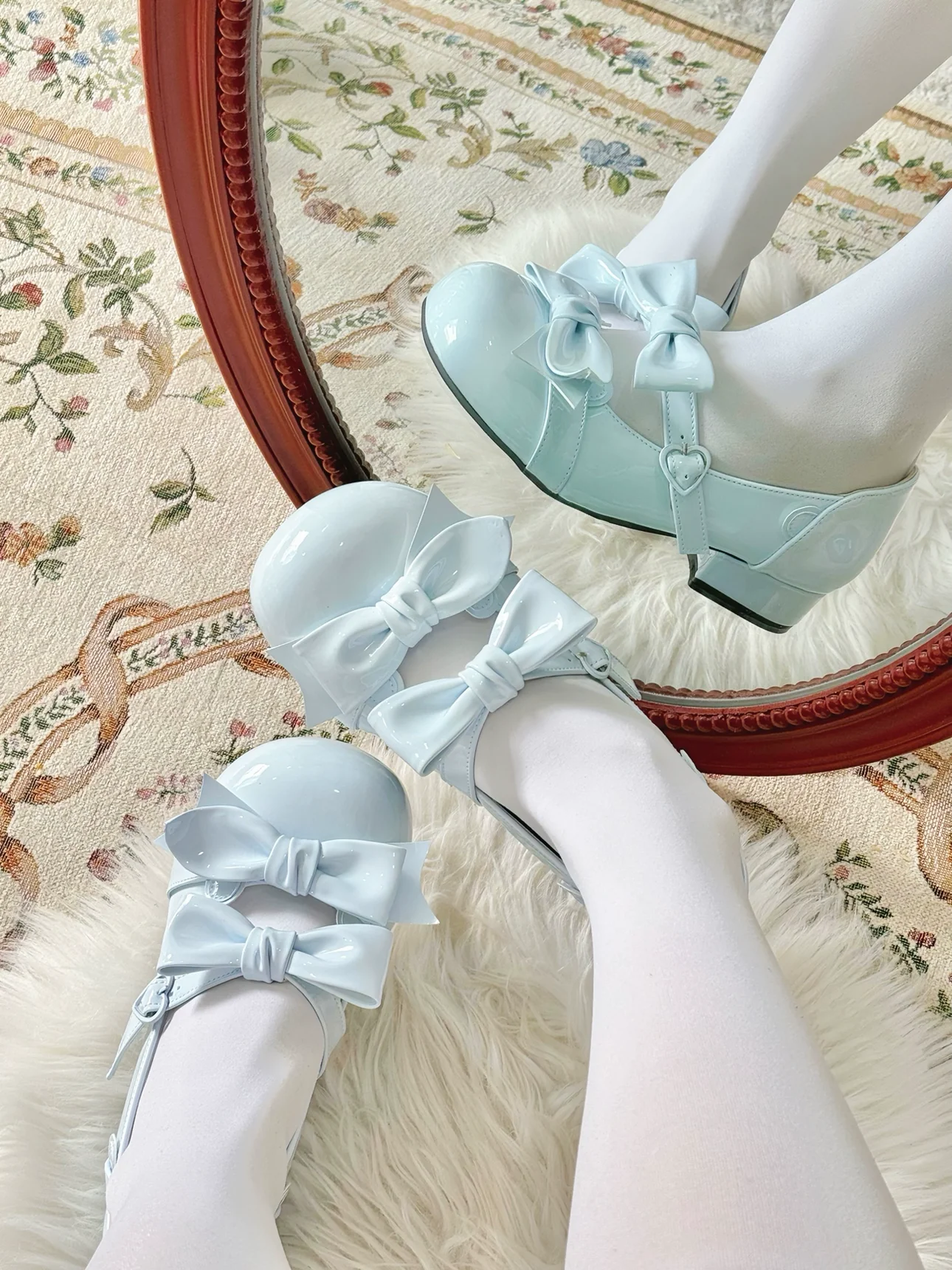 Beauty Bunny - Kawaii Lolita Shoes Low Heels Round Toe PU Shoes - Image 39