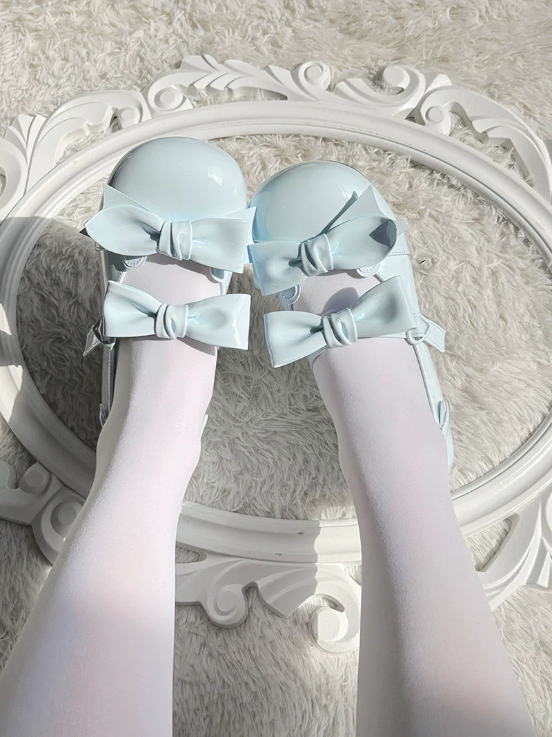Beauty Bunny - Kawaii Lolita Shoes Low Heels Round Toe PU Shoes - Image 42