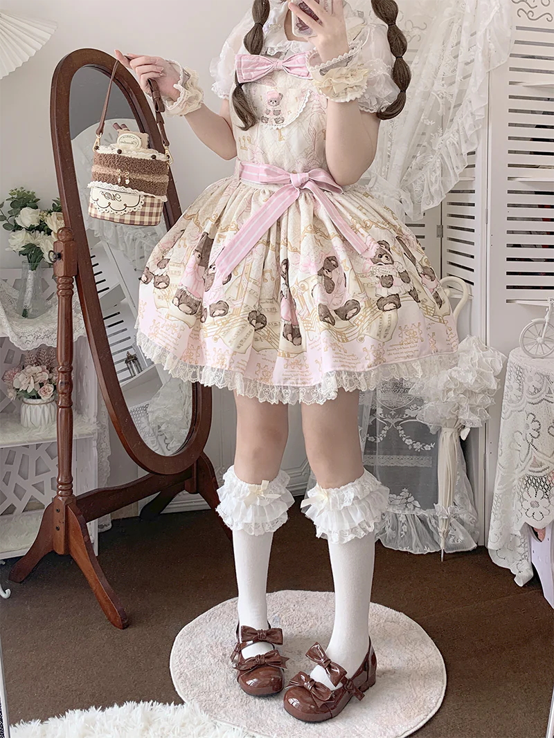 Beauty Bunny - Kawaii Lolita Shoes Low Heels Round Toe PU Shoes - Image 64