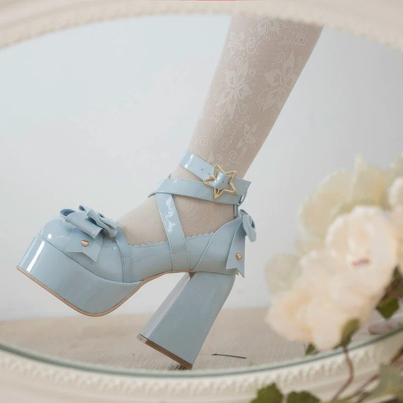 Beauty Bunny - Star Prayer - Kawaii Lolita Shoes Round Toe Summer Heels - Image 10