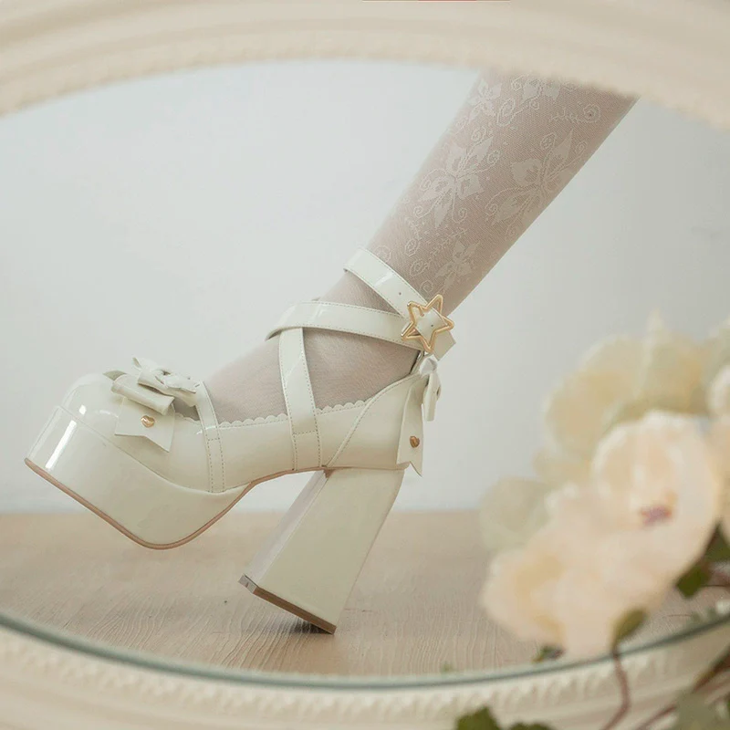 Beauty Bunny - Star Prayer - Kawaii Lolita Shoes Round Toe Summer Heels - Image 20