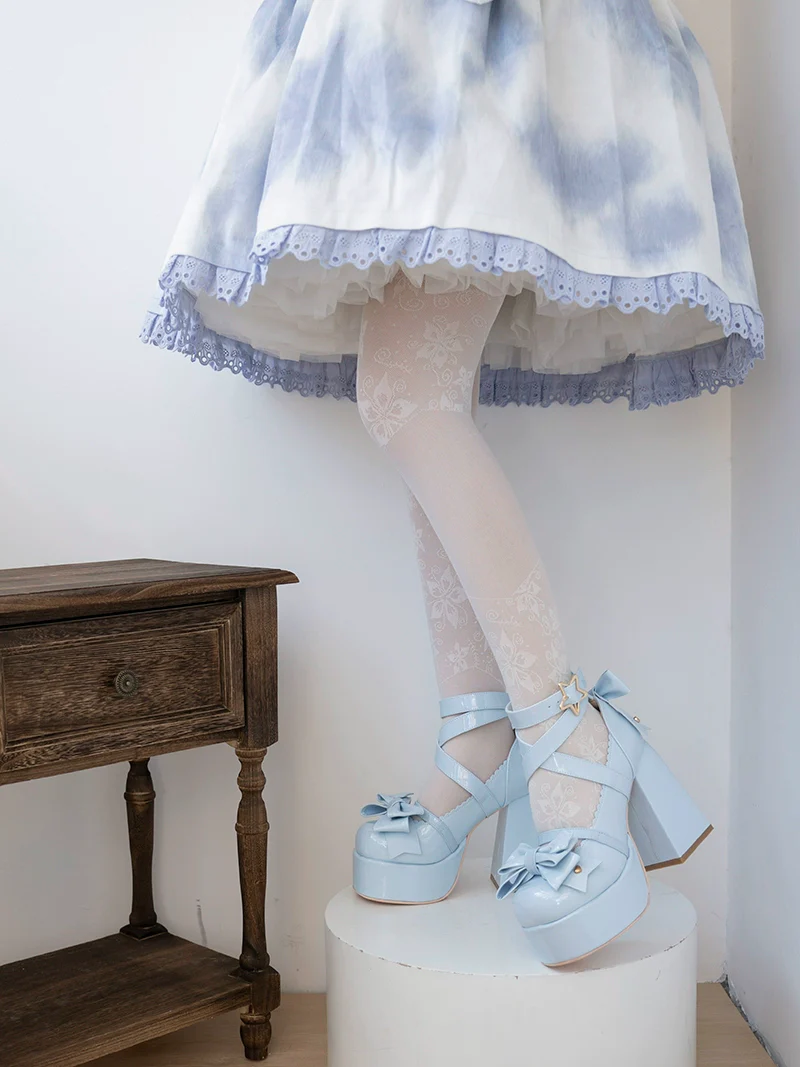 Beauty Bunny - Star Prayer - Kawaii Lolita Shoes Round Toe Summer Heels - Image 4