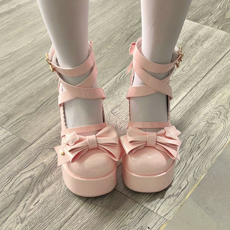 Beauty Bunny - Star Prayer - Kawaii Lolita Shoes Round Toe Summer Heels - Image 45
