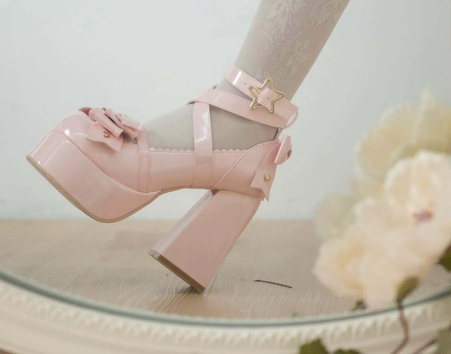 Beauty Bunny - Star Prayer - Kawaii Lolita Shoes Round Toe Summer Heels - Image 46