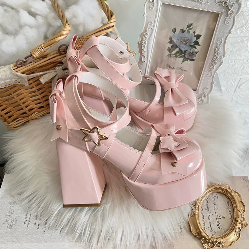 Beauty Bunny - Star Prayer - Kawaii Lolita Shoes Round Toe Summer Heels - Image 49
