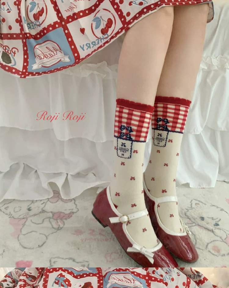 Roji Roji - Kawaii Lolita Socks Bows Sock for Spring/Summer Wear - Image 4