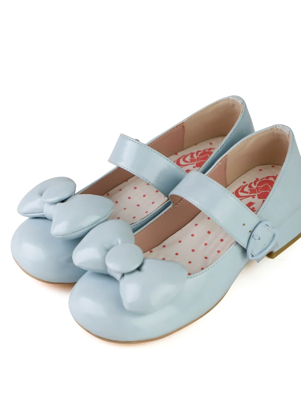 MODO - Showa Kaleidoscope - Kawaii Lolita Solid Shoes With Cute Round Toe and Bow - Image 14