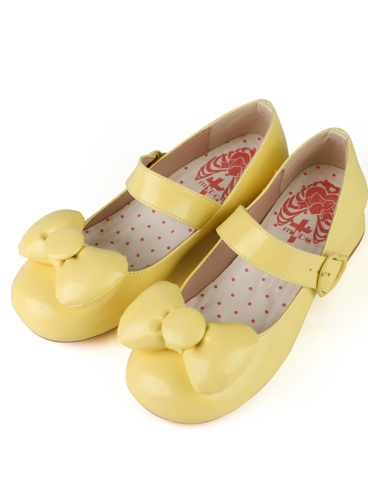 MODO - Showa Kaleidoscope - Kawaii Lolita Solid Shoes With Cute Round Toe and Bow - Image 16
