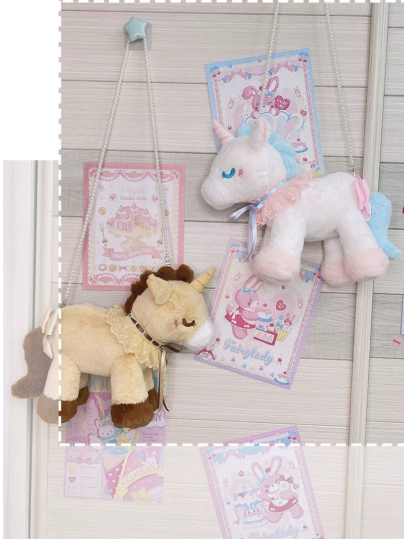 NANACO - Kawaii Lolita Unicorn Messenger Bag Doll Shoulder Bag - Image 2