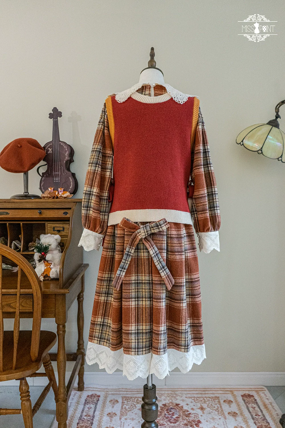 Chubby Fox in the Forest - Kawaii Lolita Vest Customized Lolita Sweater - Image 63