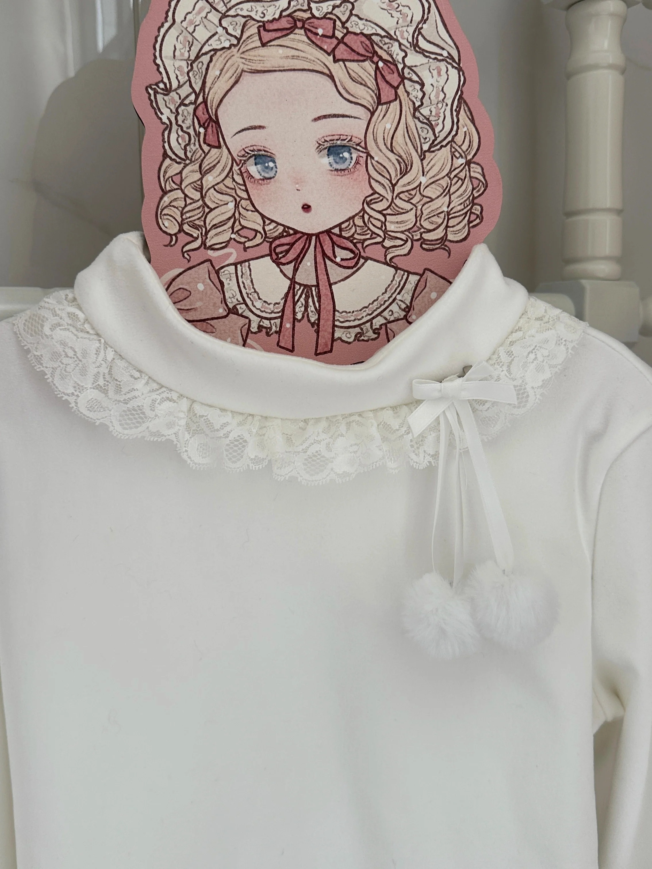 MeowMeow - Pom Pom - Kawaii Lolita Winter Innerwear, Fuzzy Cuffs - Image 4
