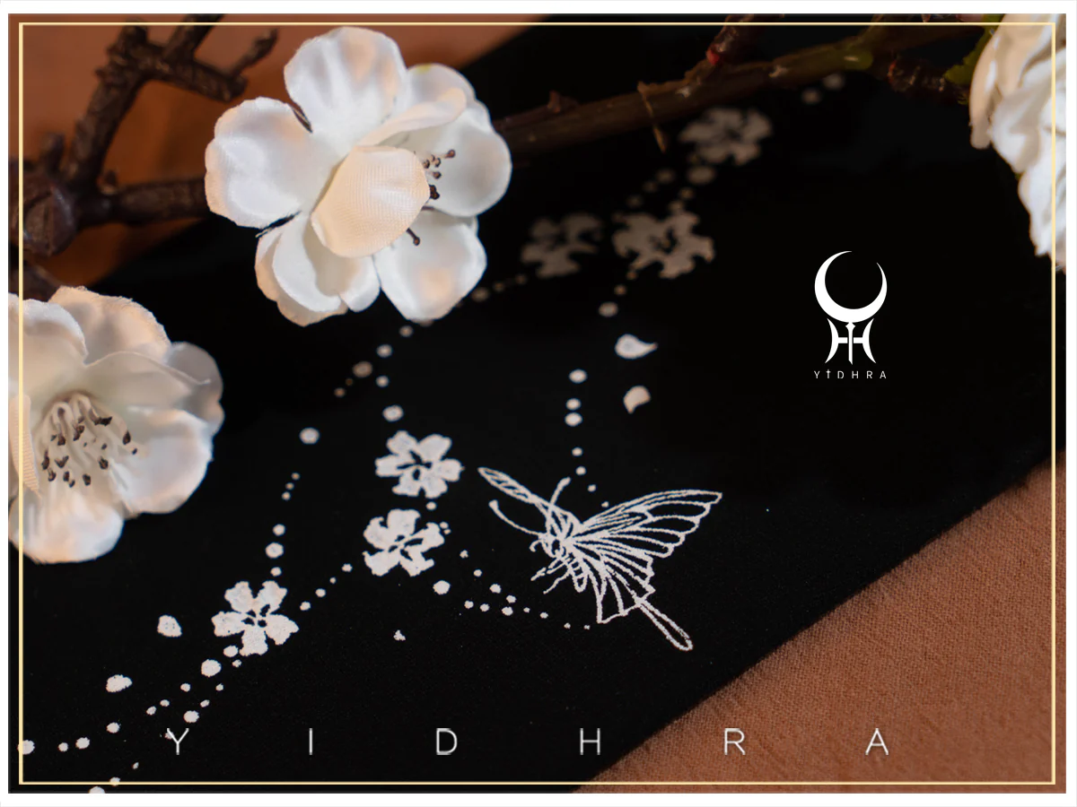 Yidhra - Butterfly Flowers - Summer 20D Velvet Lolita Tights - Image 11