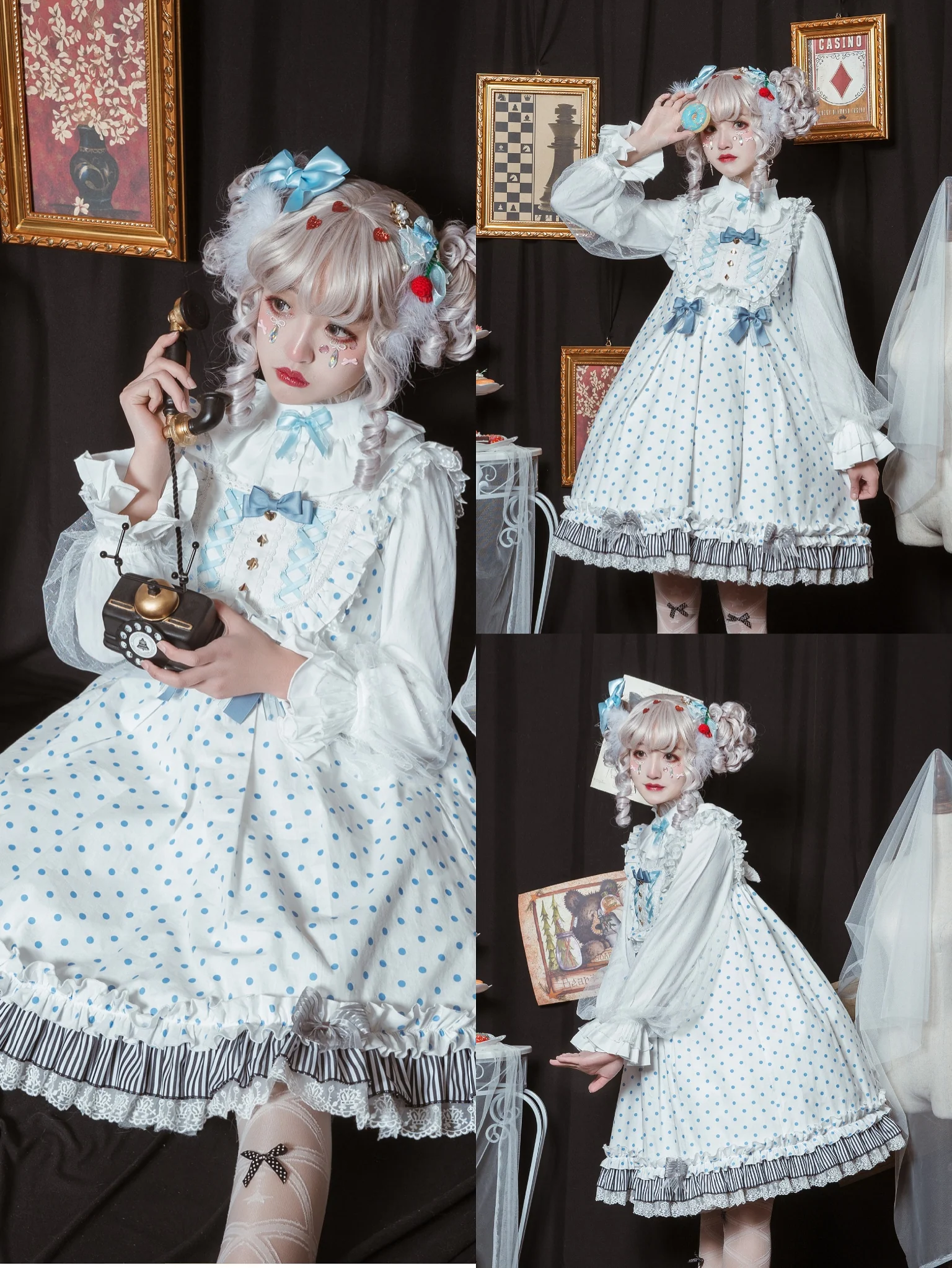 Kencrlo - Dim Moonlight - Classic Lolita Chiffon Yarn Inner Blouse - Image 27