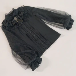 Kencrlo - Dim Moonlight - Classic Lolita Chiffon Yarn Inner Blouse - Image 6