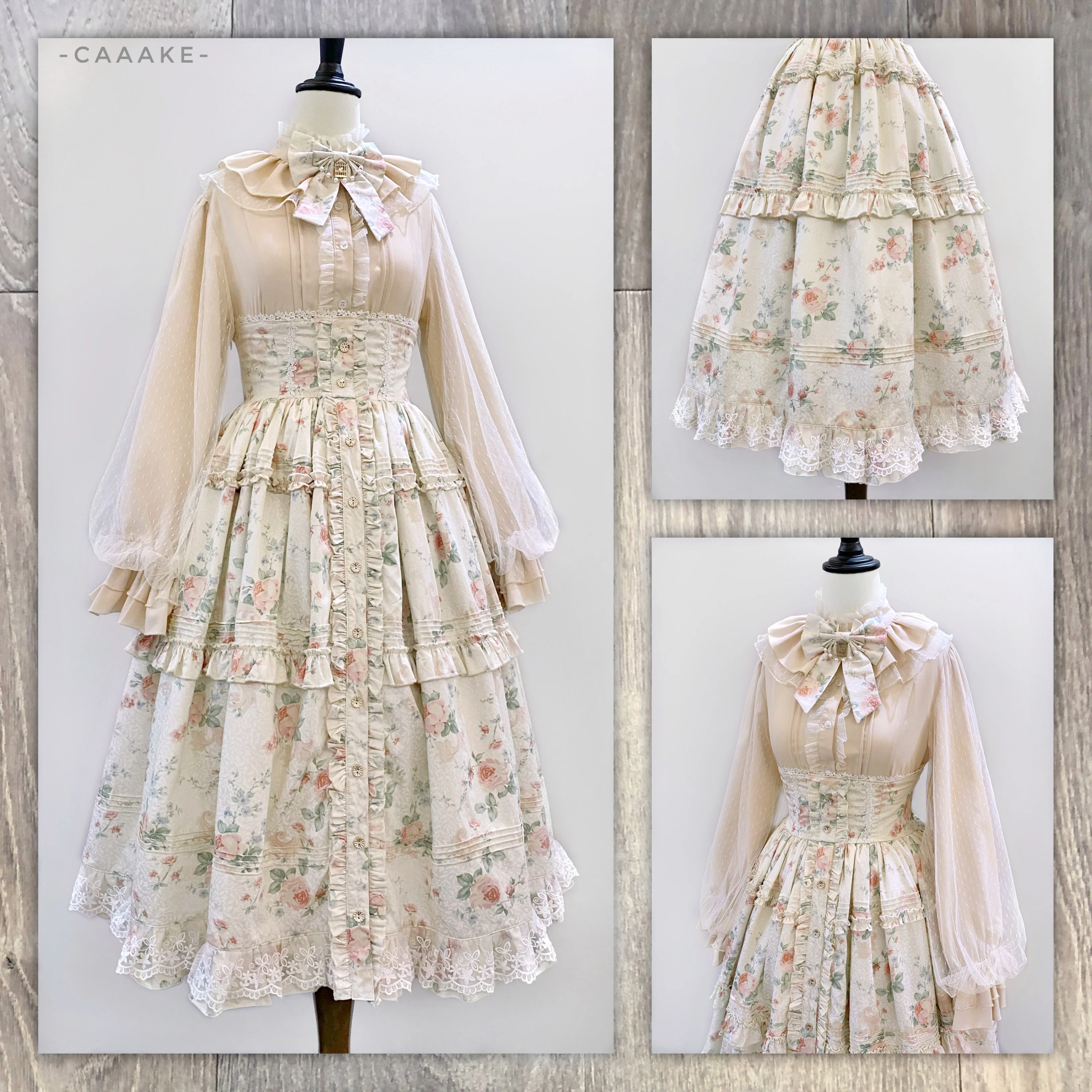Kencrlo - Dim Moonlight - Classic Lolita Chiffon Yarn Inner Blouse - Image 9