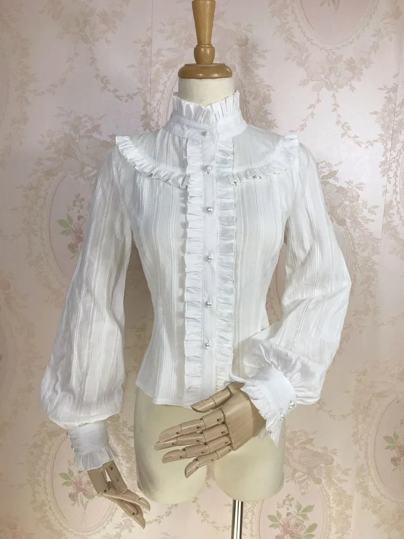 Korean Fashion Cotton Lolita Blouse - Image 10