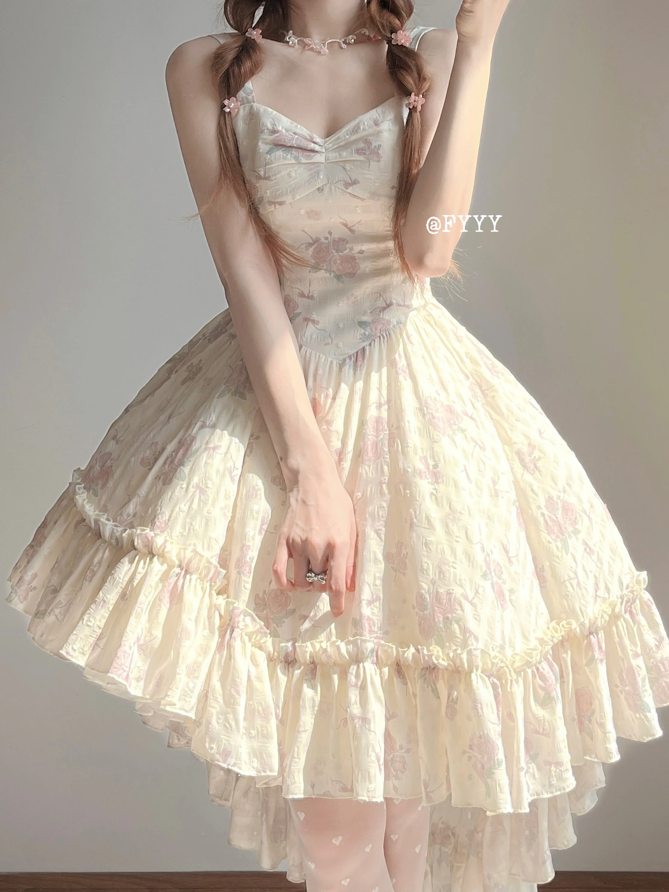 KuMa Lolita - Twilight Rose - Sweet Lolita Dress Sweater and JSK - Image 11