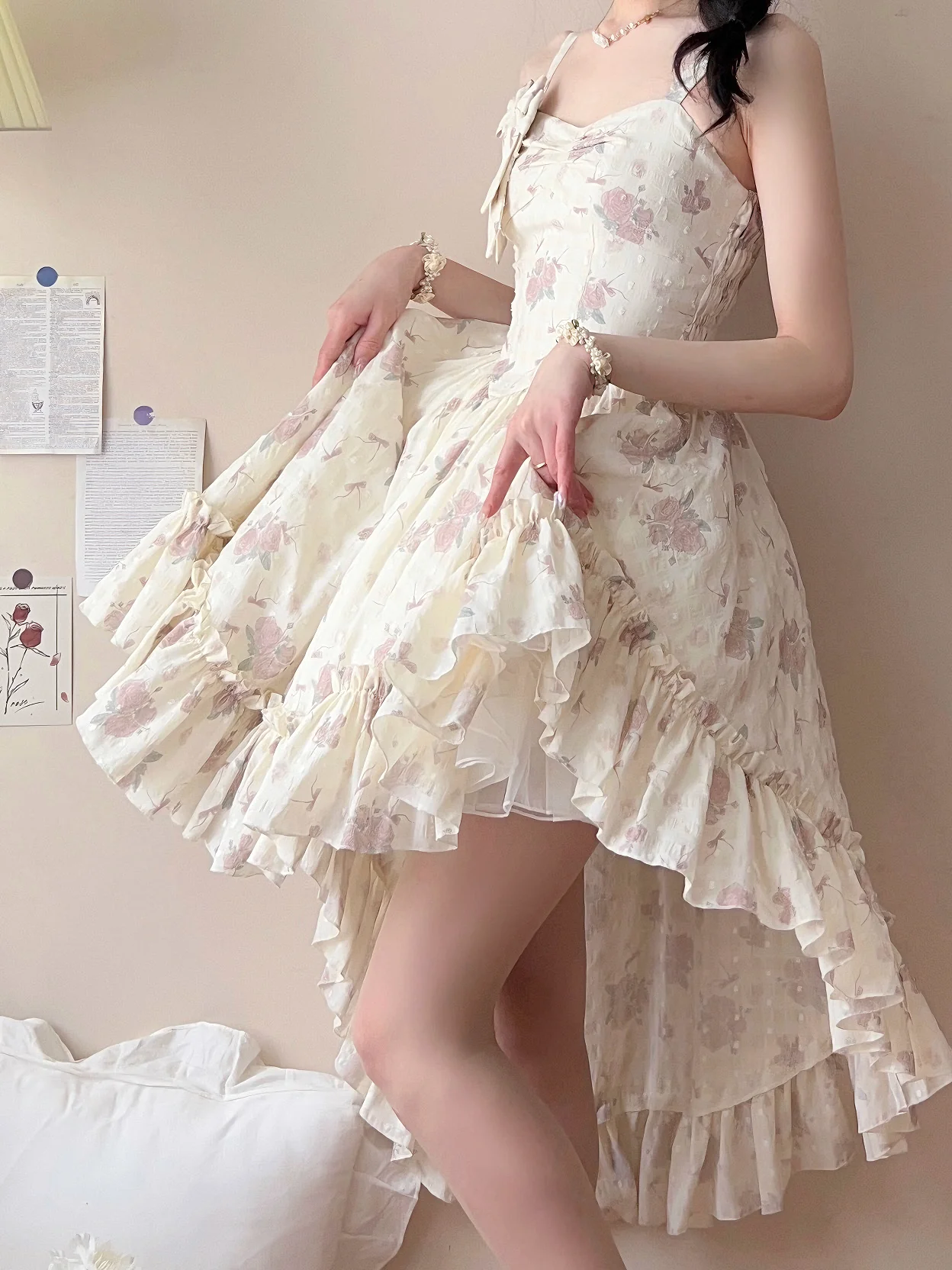 KuMa Lolita - Twilight Rose - Sweet Lolita Dress Sweater and JSK - Image 12