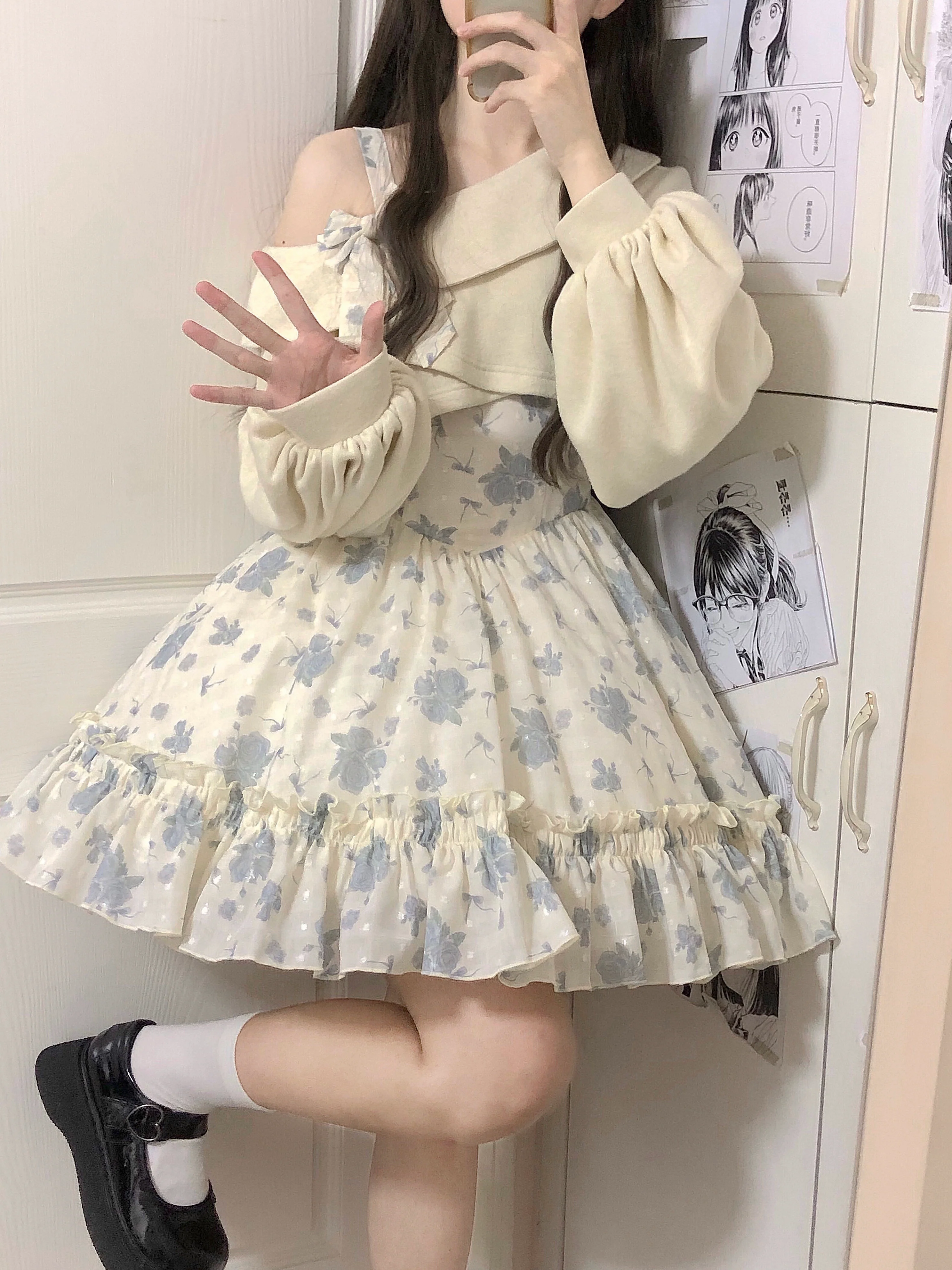 KuMa Lolita - Twilight Rose - Sweet Lolita Dress Sweater and JSK - Image 16