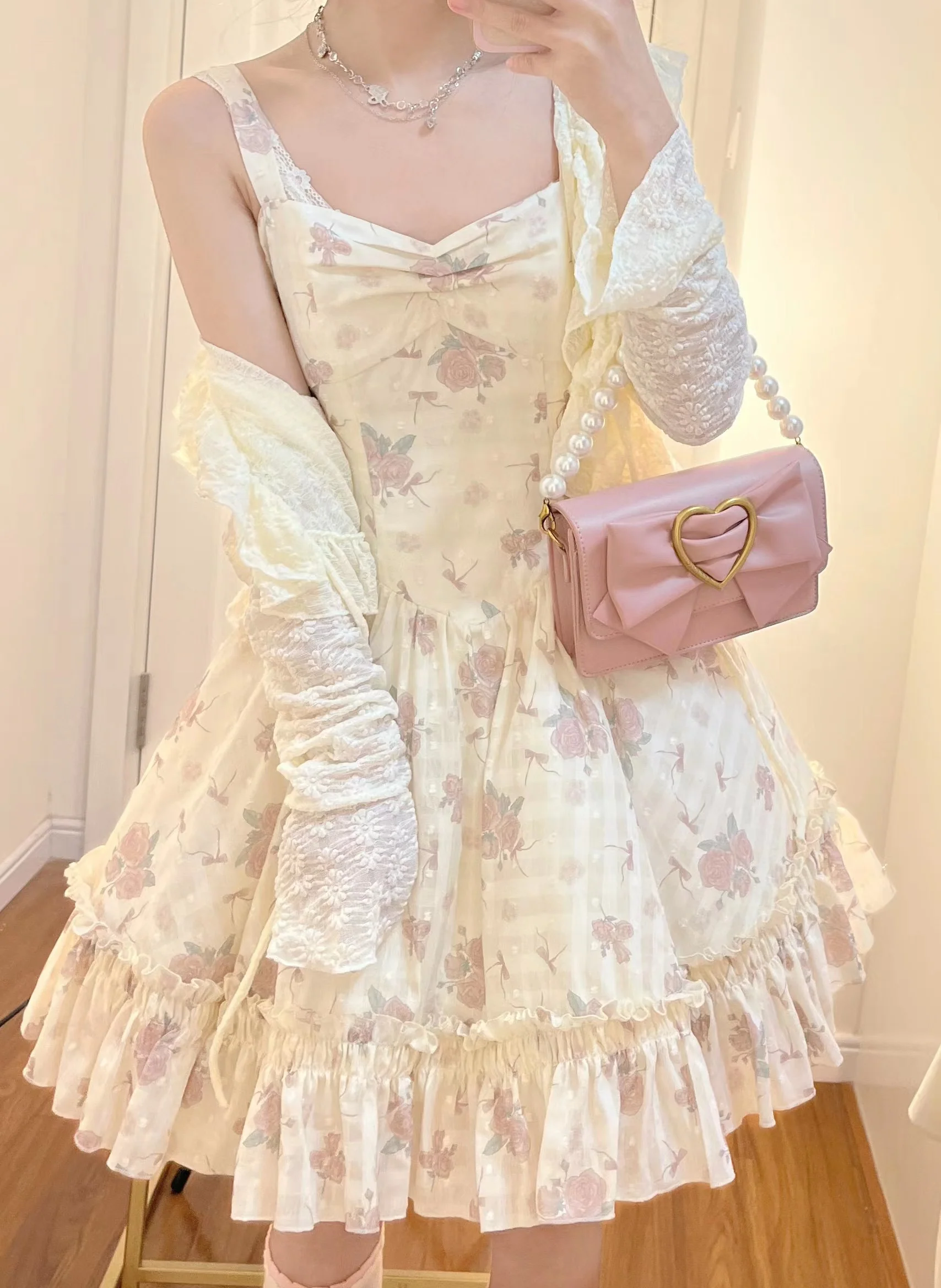 KuMa Lolita - Twilight Rose - Sweet Lolita Dress Sweater and JSK - Image 8