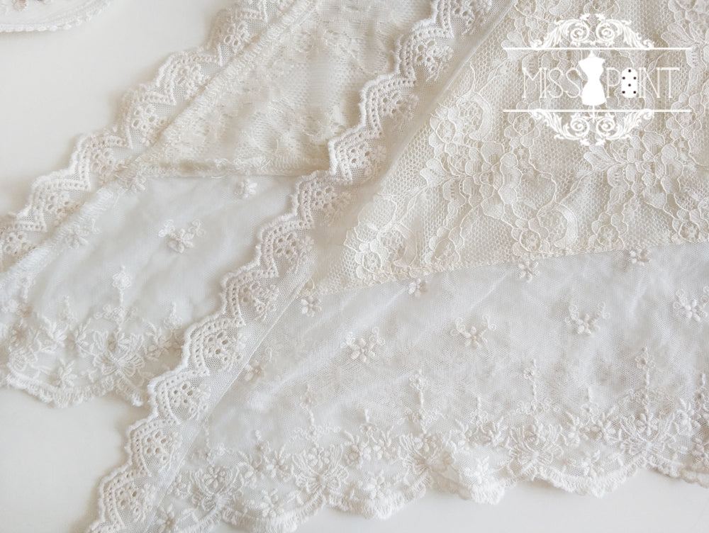Miss point - Rose Silhouette - Lace Bow KC Lolita Accessories - Image 6