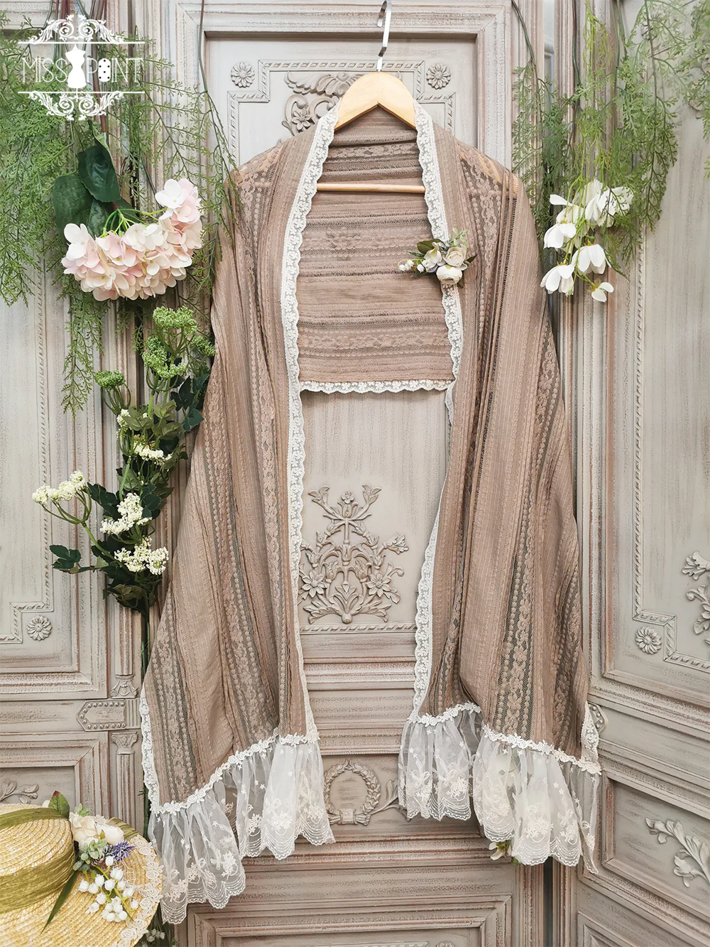 Miss point - Sally's Garden - Lace Cotton Lolita Shawl - Image 16