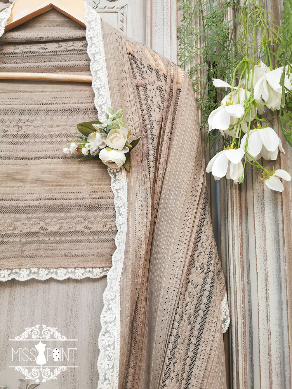 Miss point - Sally's Garden - Lace Cotton Lolita Shawl - Image 17