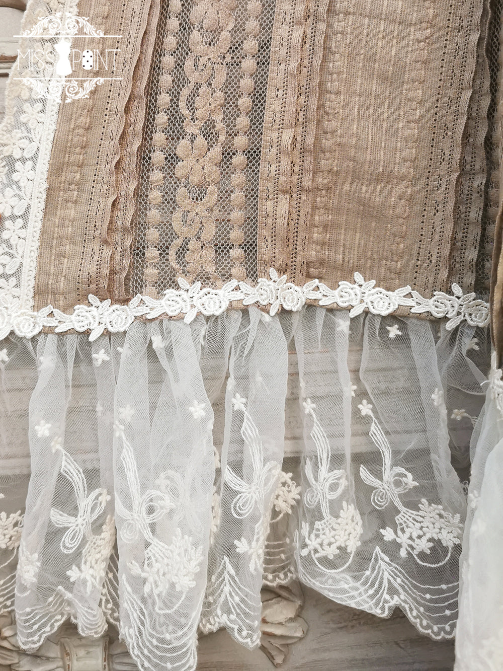 Miss point - Sally's Garden - Lace Cotton Lolita Shawl - Image 18