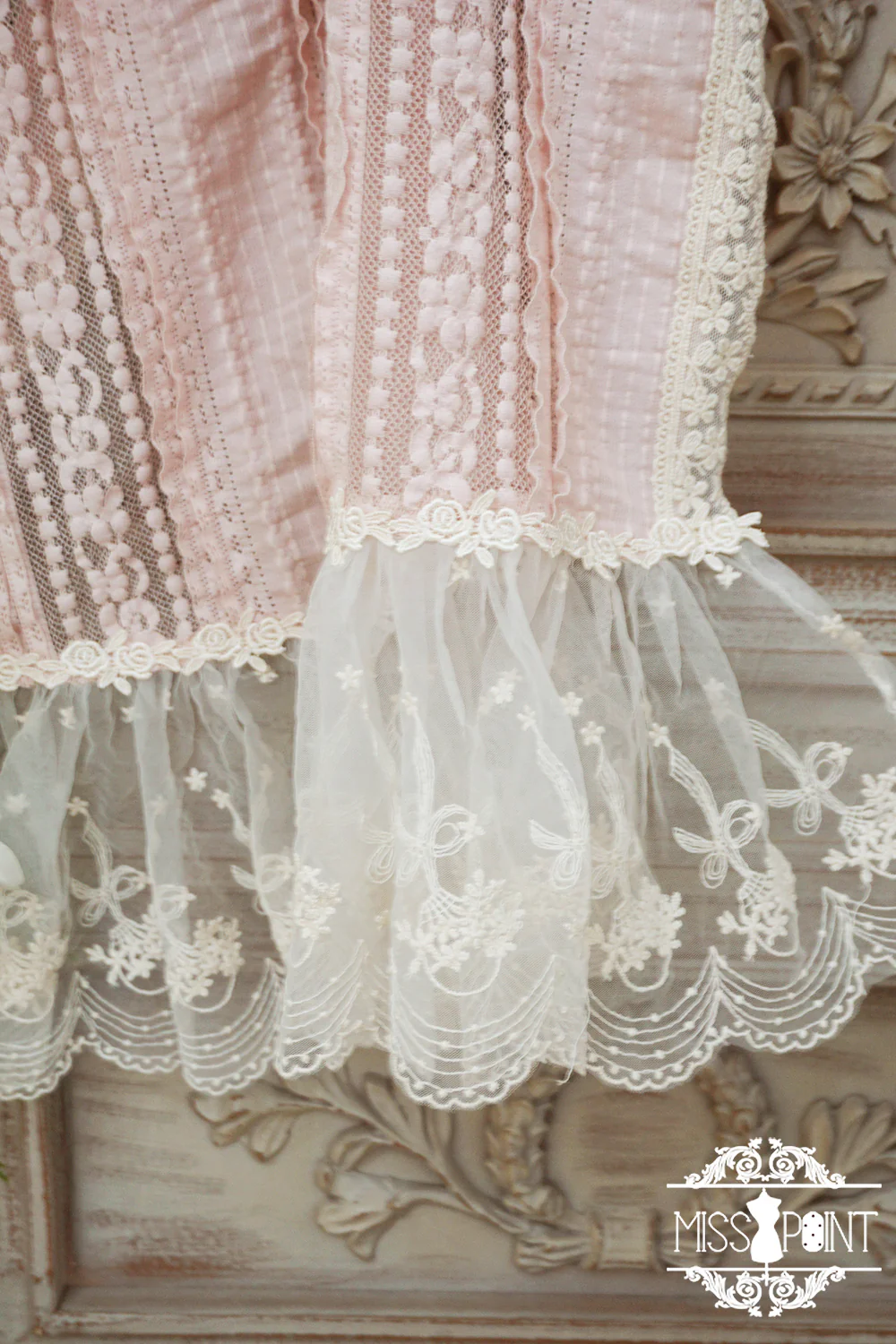 Miss point - Sally's Garden - Lace Cotton Lolita Shawl - Image 21