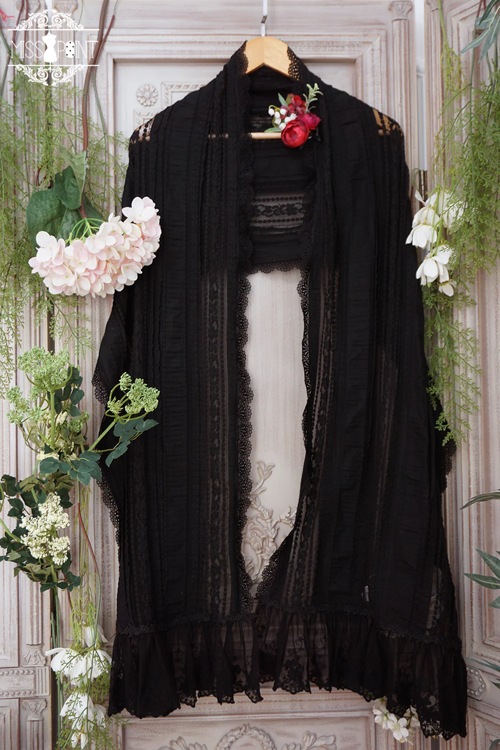 Miss point - Sally's Garden - Lace Cotton Lolita Shawl - Image 22