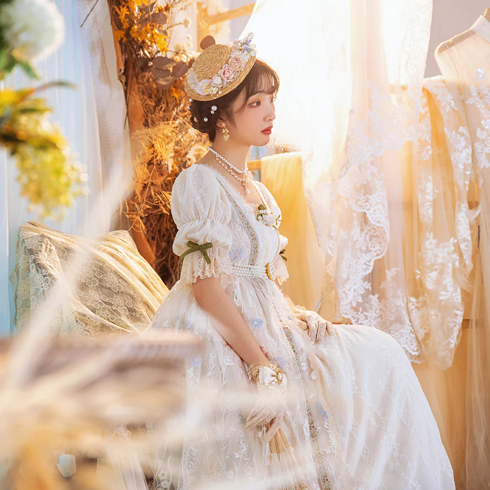 Miss point - Sally's Garden - Lace Cotton Lolita Shawl - Image 4