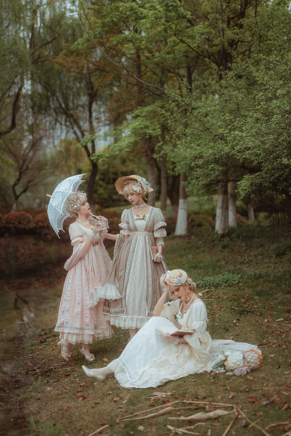 Miss point - Sally's Garden - Lace Cotton Lolita Shawl - Image 9