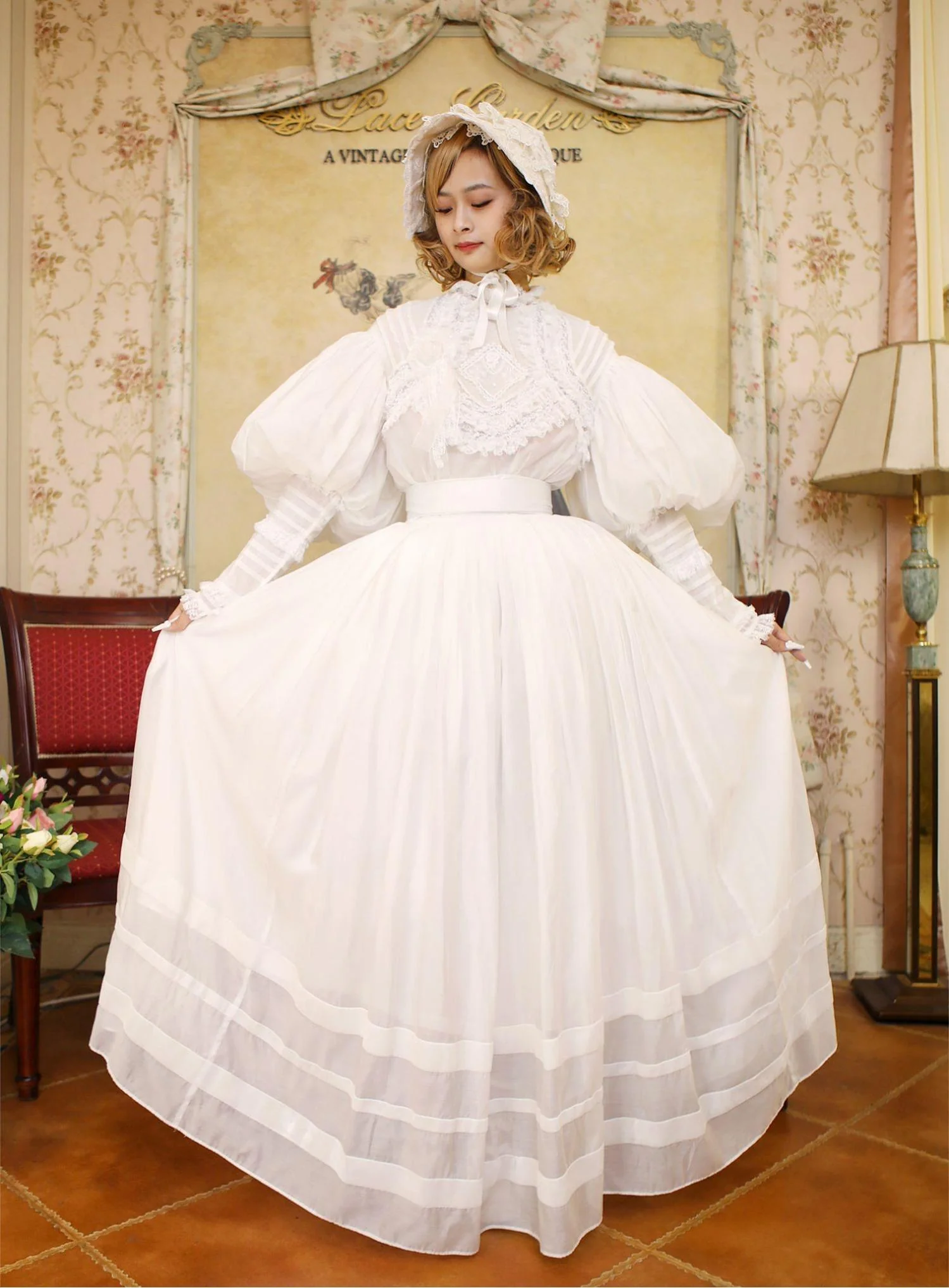 Cool Summer - Vintage Lolita Victorian Shirt - Image 19