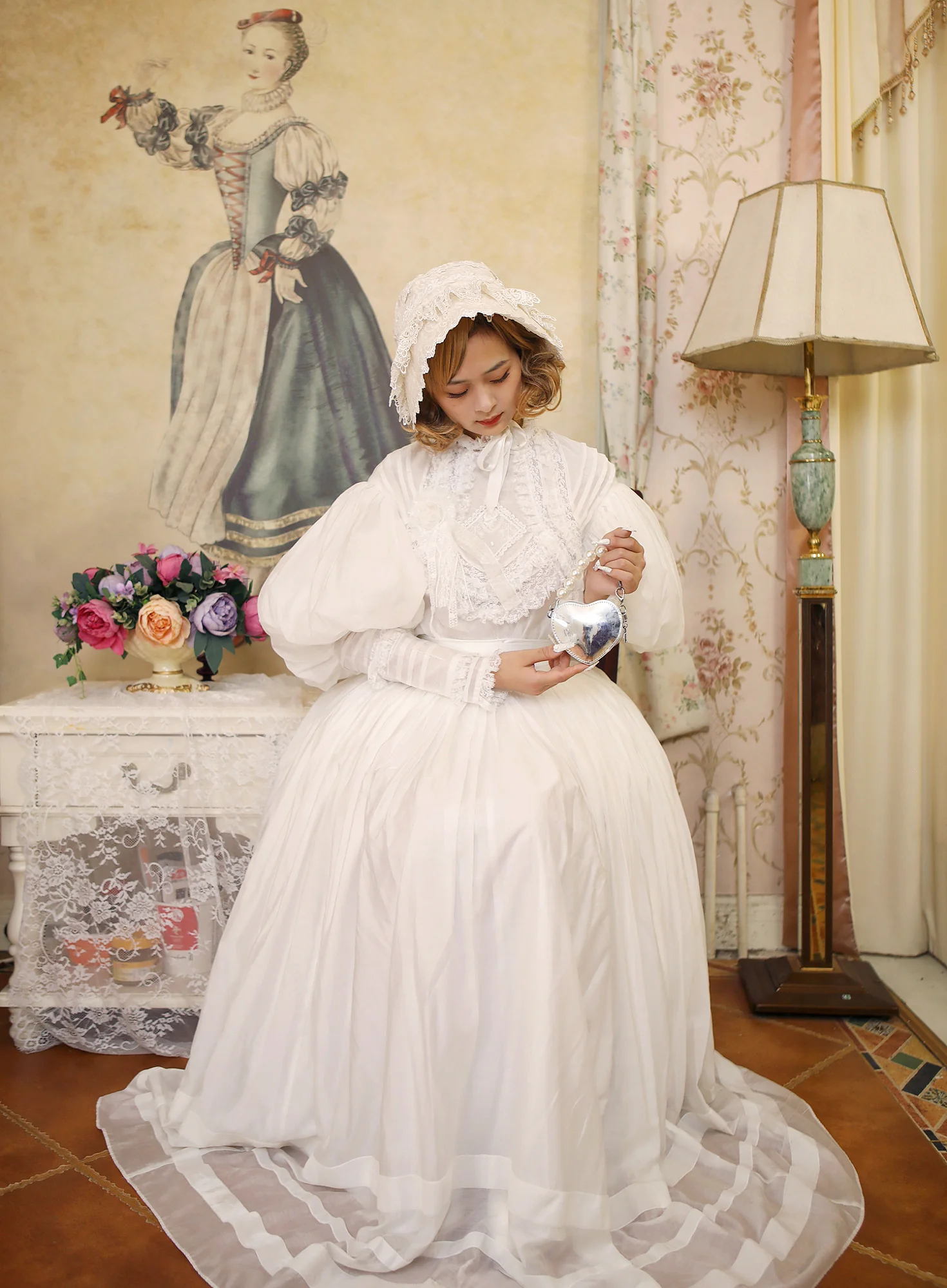 Cool Summer - Vintage Lolita Victorian Shirt - Image 4