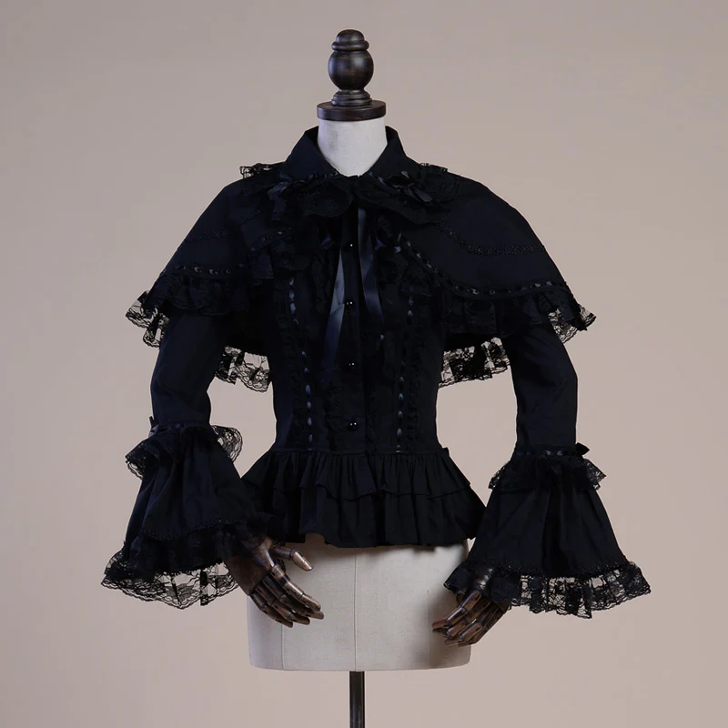 Retro Lolita Princess Winter Shirt - Image 3