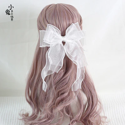 Xiaogui - Large Bowknot Sweet Lolita Headdress - Image 4