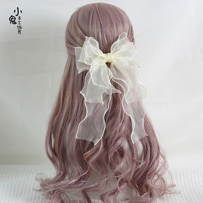 Xiaogui - Large Bowknot Sweet Lolita Headdress - Image 5