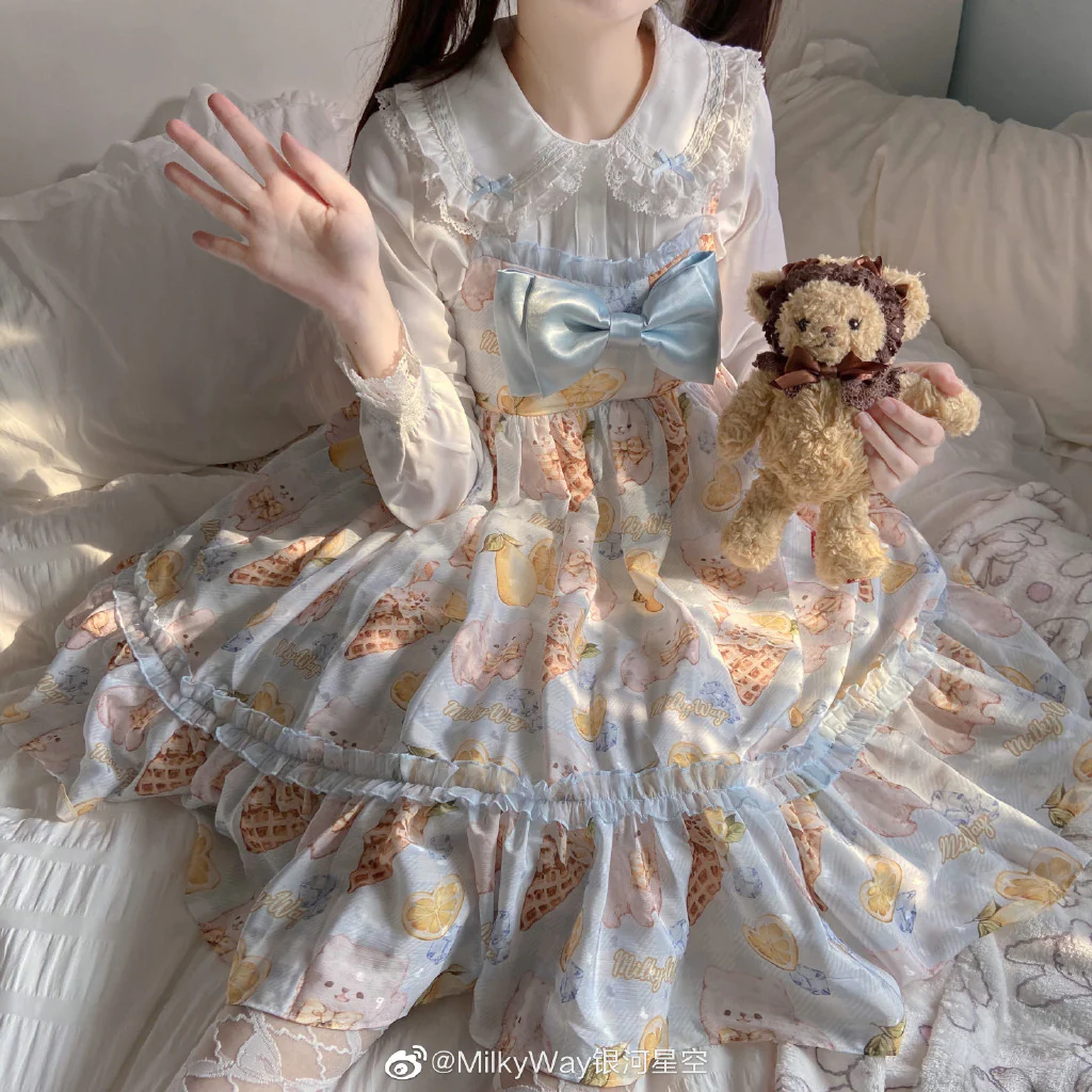 Lemon Puppy Lolita JSK Dress - Image 12