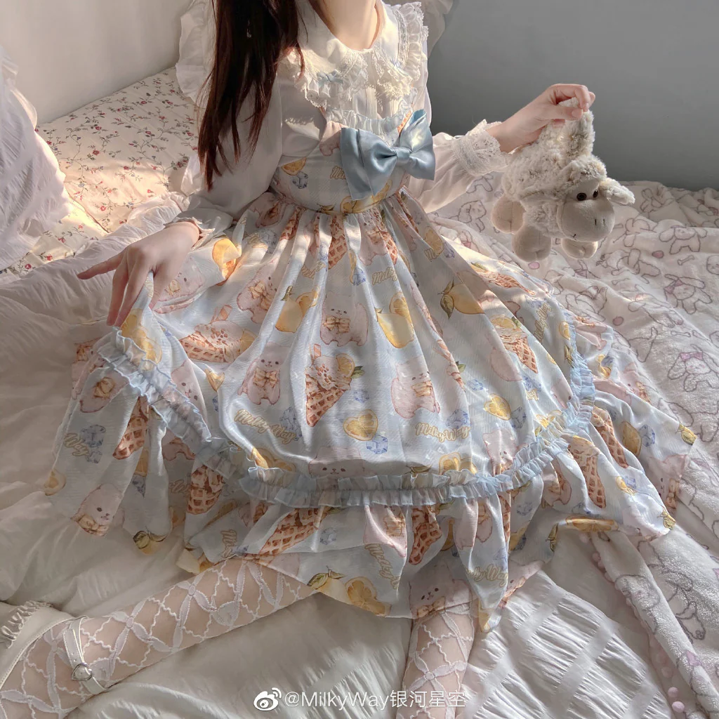 Lemon Puppy Lolita JSK Dress - Image 13